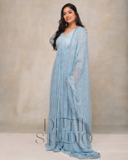 Blue Anarkali